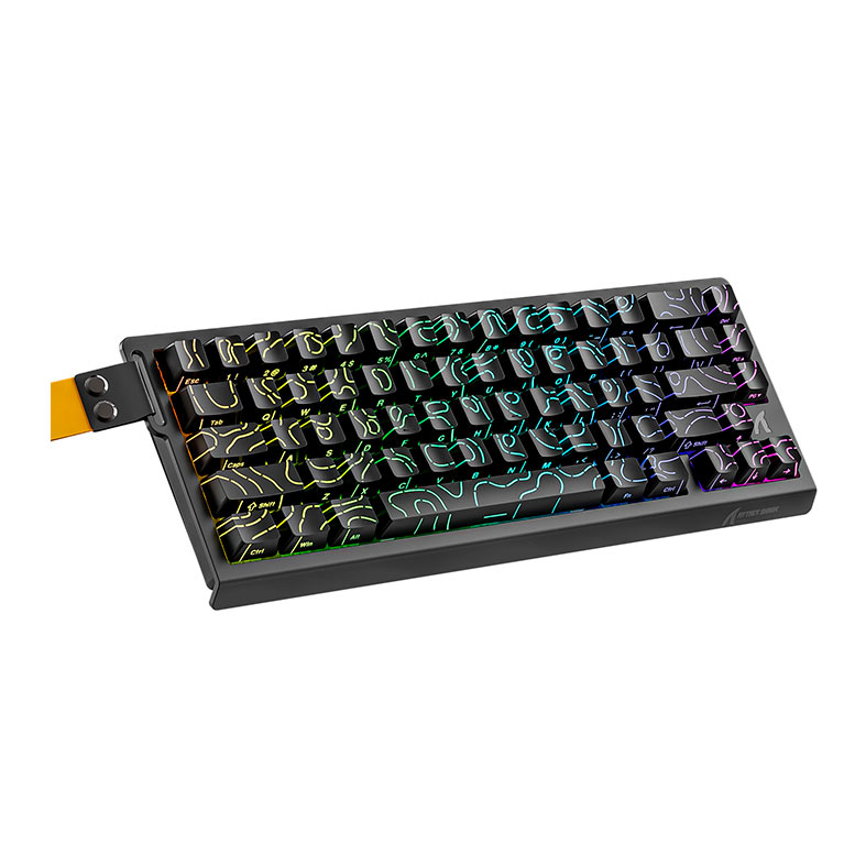 PRE VENDA - Teclado Magnetico Attack Shark X68PRO HE, RGB, Switch Magnetico Linear, Tri-Mode, Black Contours, X68-HE-PRO-BLACK-CONTOURS - miniatura 6