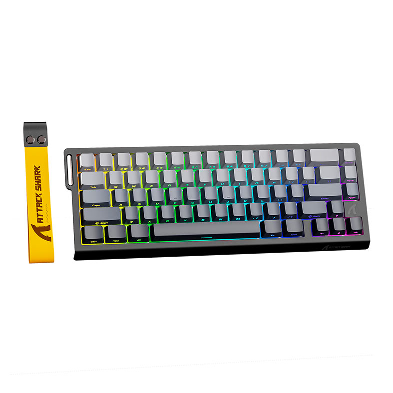Teclado Magnetico Attack Shark X68PRO HE, RGB, Switch Magnetico Linear, Tri-Mode, Black Gradient, X68-HE-PRO-BLACK-GRADIENT - miniatura 3