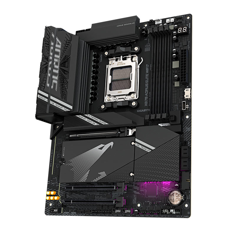 Placa Mae Gigabyte X870 Aorus Elite WIFI7, DDR5, Socket AMD AM5, ATX, Chipset AMD X870, X870-A-ELITE-WIFI7 - miniatura 5