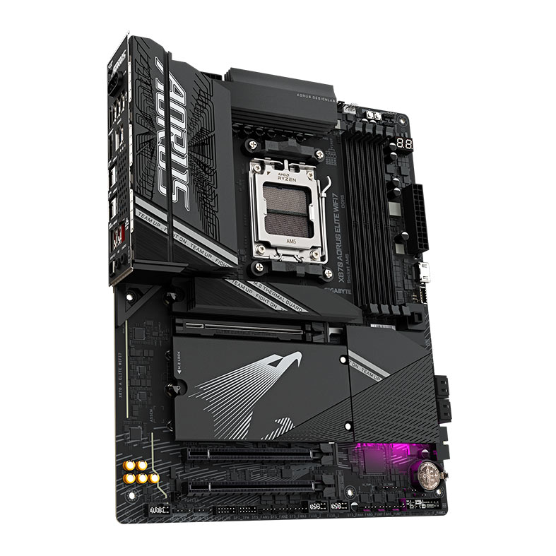 Placa Mae Gigabyte X870 Aorus Elite WIFI7, DDR5, Socket AMD AM5, ATX, Chipset AMD X870, X870-A-ELITE-WIFI7 - miniatura 4