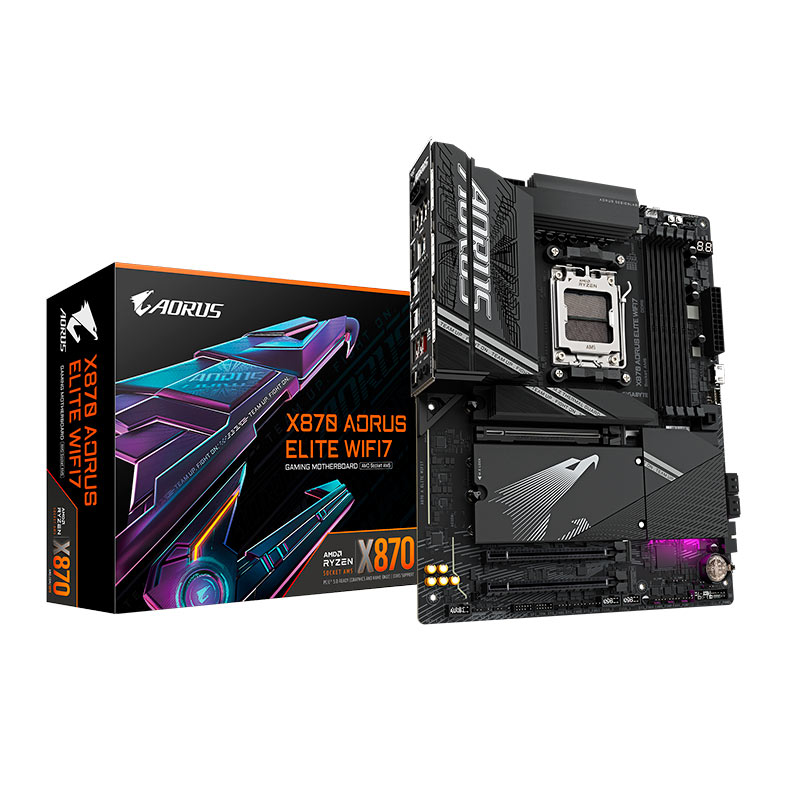 Placa Mae Gigabyte X870 Aorus Elite WIFI7, DDR5, Socket AMD AM5, ATX, Chipset AMD X870, X870-A-ELITE-WIFI7 - miniatura 3
