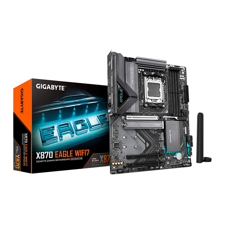 Placa Mae Gigabyte X870 Eagle WiFi7, DDR5, Socket AMD AM5, ATX, Chipset AMD X870, X870-EAGLE-WIFI7 - miniatura 3