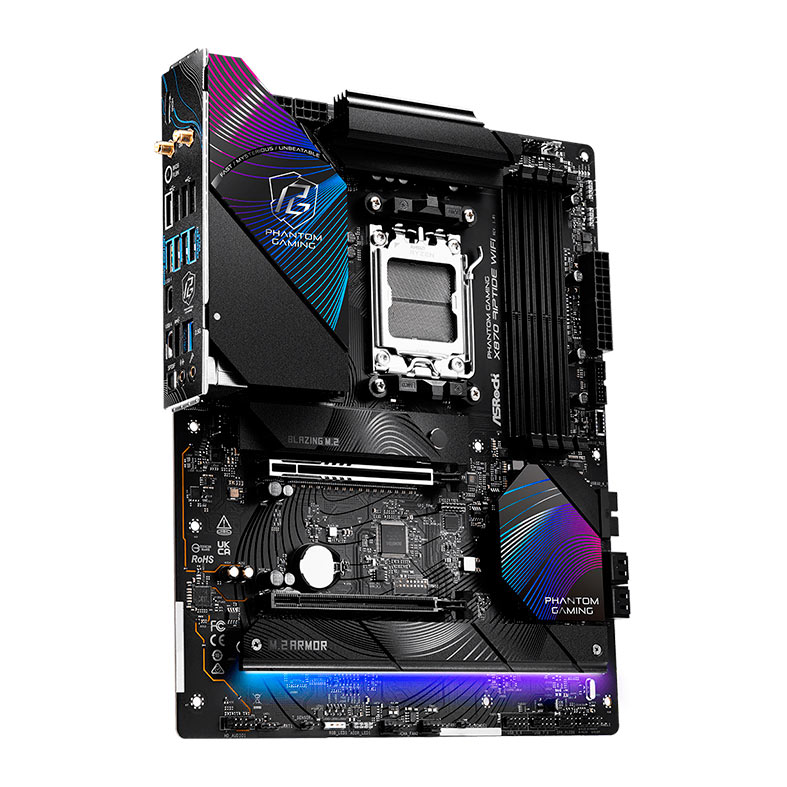 PRE VENDA - Placa Mae AsRock X870 Riptide WiFi, DDR5, Socket AM5, ATX, Chipset AMD X870, X870-RIPTIDE-WIFI - miniatura 4
