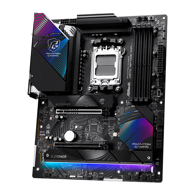PRE VENDA - Placa Mae AsRock X870 Riptide WiFi, DDR5, Socket AM5, ATX, Chipset AMD X870, X870-RIPTIDE-WIFI - miniatura 5