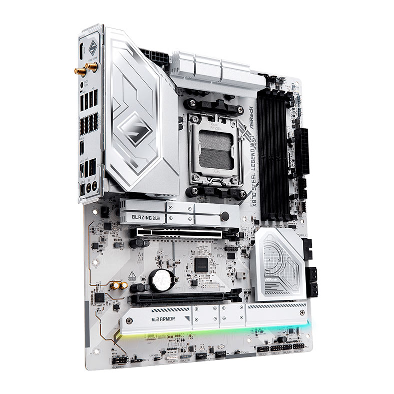 PRE VENDA - Placa Mae AsRock X870 Steel Legend WiFi, DDR5, Socket AMD AM5, ATX, Chipset AMD X870, X870-STEEL-LEGEND-WIFI - miniatura 4
