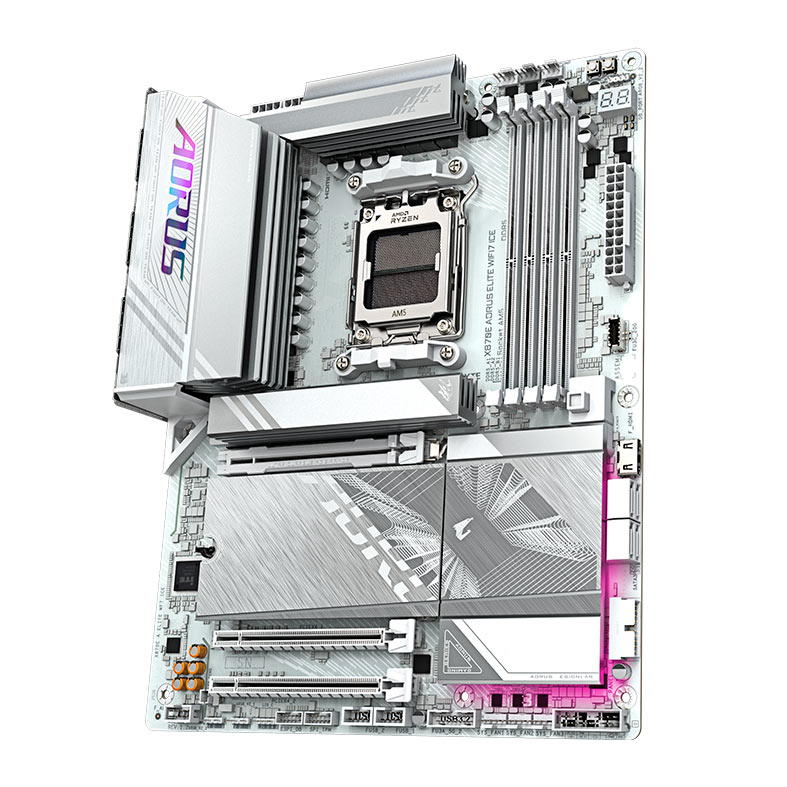 Placa Mae Gigabyte X870E Aorus Elite Wifi7 Ice, DDR5, Socket AMD AM5, ATX, Chipset AMD X870, X870E-A-ELITE-WF7-ICE - miniatura 5