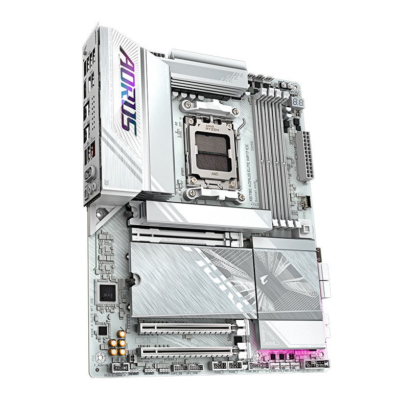 Placa Mae Gigabyte X870E Aorus Elite Wifi7 Ice, DDR5, Socket AMD AM5, ATX, Chipset AMD X870, X870E-A-ELITE-WF7-ICE - miniatura 4