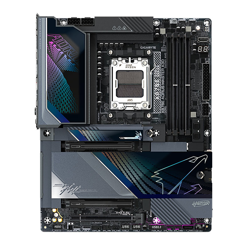 PRE VENDA - Placa Mae Gigabyte X870E Aorus Master X3D, DDR5, Socket AMD AM5, ATX, Chipset AMD X870E, X870E-A-MASTER-X - imagem 1