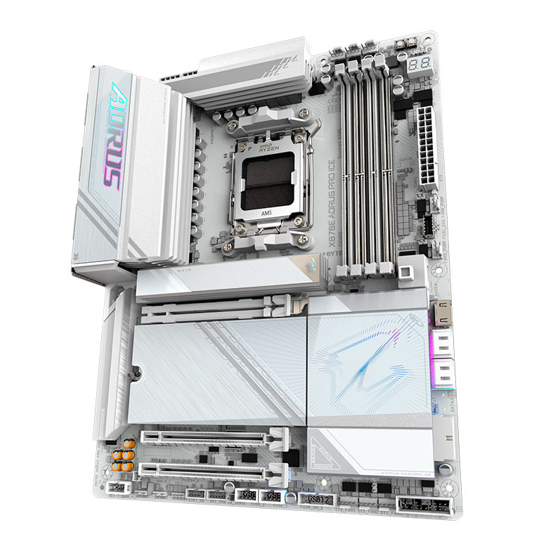 Placa Mae Gigabyte X870E Aorus PRO ICE, DDR5, Socket AMD AM5, ATX, Chipset AMD X870E, X870E-AORUS-PRO-ICE - miniatura 5