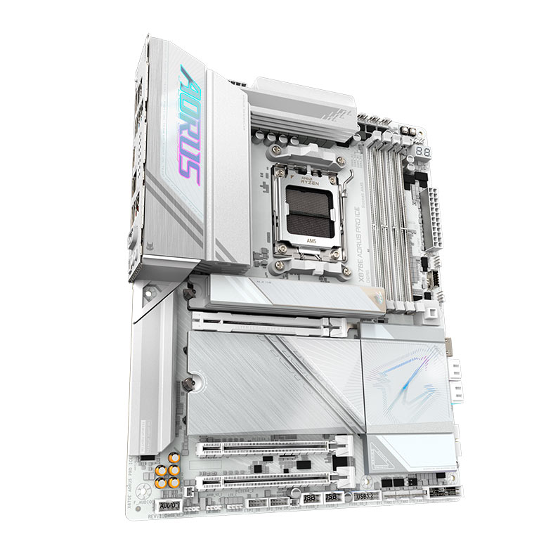 Placa Mae Gigabyte X870E Aorus PRO ICE, DDR5, Socket AMD AM5, ATX, Chipset AMD X870E, X870E-AORUS-PRO-ICE - miniatura 4