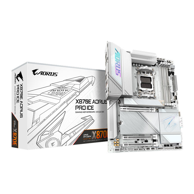 Placa Mae Gigabyte X870E Aorus PRO ICE, DDR5, Socket AMD AM5, ATX, Chipset AMD X870E, X870E-AORUS-PRO-ICE - miniatura 3