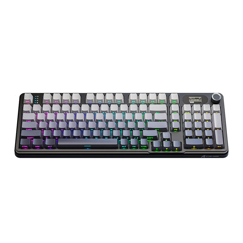 PRE VENDA - Teclado Mecanico Attack Shark X98PRO, RGB, Switch Blueberry, Tri-Mode, Gradient Black, X98-PRO-GRADIENT-BLACK - imagem 1