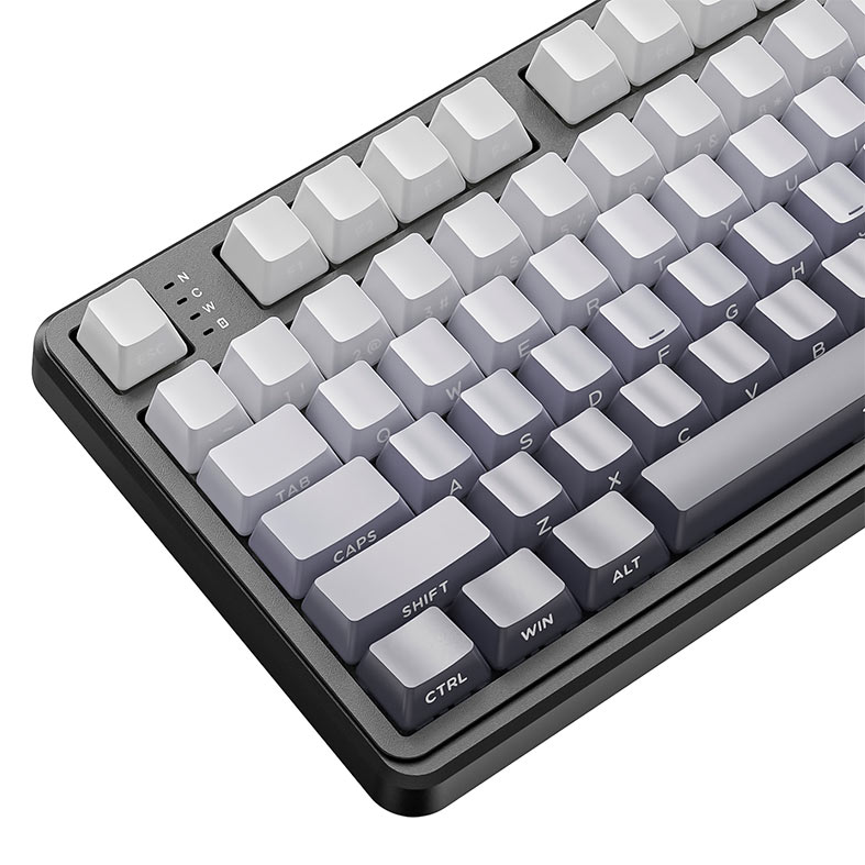 PRE VENDA - Teclado Mecanico Attack Shark X98PRO, RGB, Switch Blueberry, Tri-Mode, Gradient Black, X98-PRO-GRADIENT-BLACK - miniatura 6