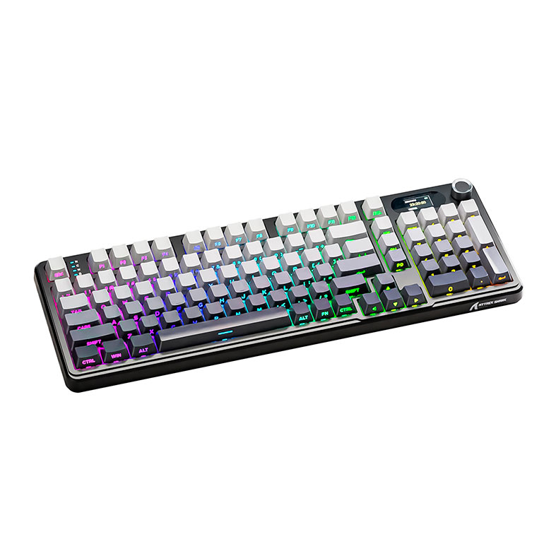 PRE VENDA - Teclado Mecanico Attack Shark X98PRO, RGB, Switch Blueberry, Tri-Mode, Gradient Black, X98-PRO-GRADIENT-BLACK - miniatura 3