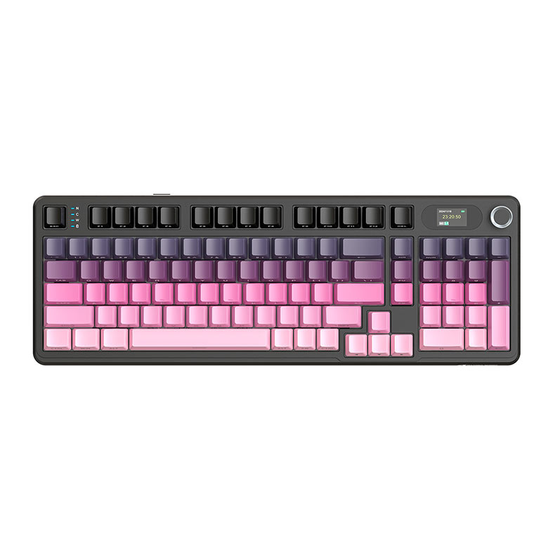 Teclado Mecanico Attack Shark X98PRO, RGB, Switch Blueberry, Tri-Mode, Rosa, X98-PRO-PINK - miniatura 5