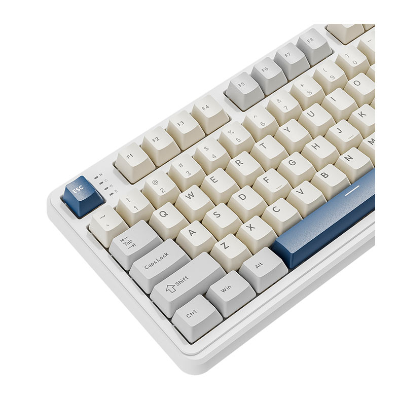 Teclado Mecanico Attack Shark X98, RGB, Switch Strawberry, Tri-Mode, Branco, X98-WHITE - miniatura 4