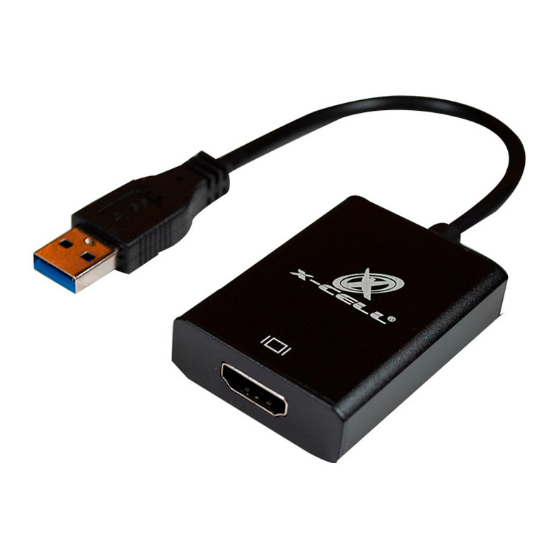 Adaptador X-Cell, USB Macho Para HDMI Femea, 20cm, Preto, XC-ADP-36 - imagem 1