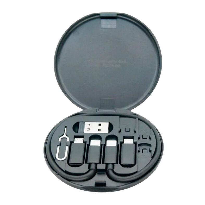 Kit Adaptador 6x1 X-Cell, Com Cabo USB-C, Preto, XC-KV-02 - imagem 1