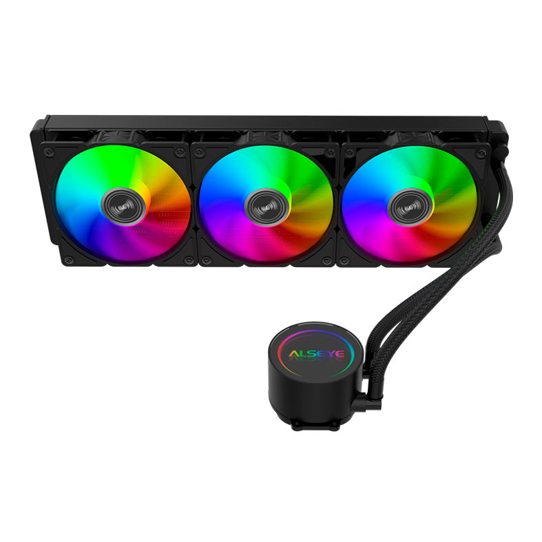 Water Cooler Alseye Y360, Rainbow, 360mm, Preto, Y360-B-RAINBOW - miniatura 3
