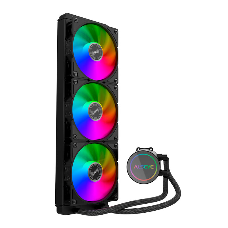 Water Cooler Alseye Y360, Rainbow, 360mm, Preto, Y360-B-RAINBOW - imagem 1