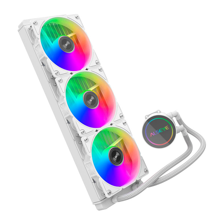Water Cooler Alseye Y360 WA, ARGB, 360mm, Branco, Y360-WA-ARGB - miniatura 3