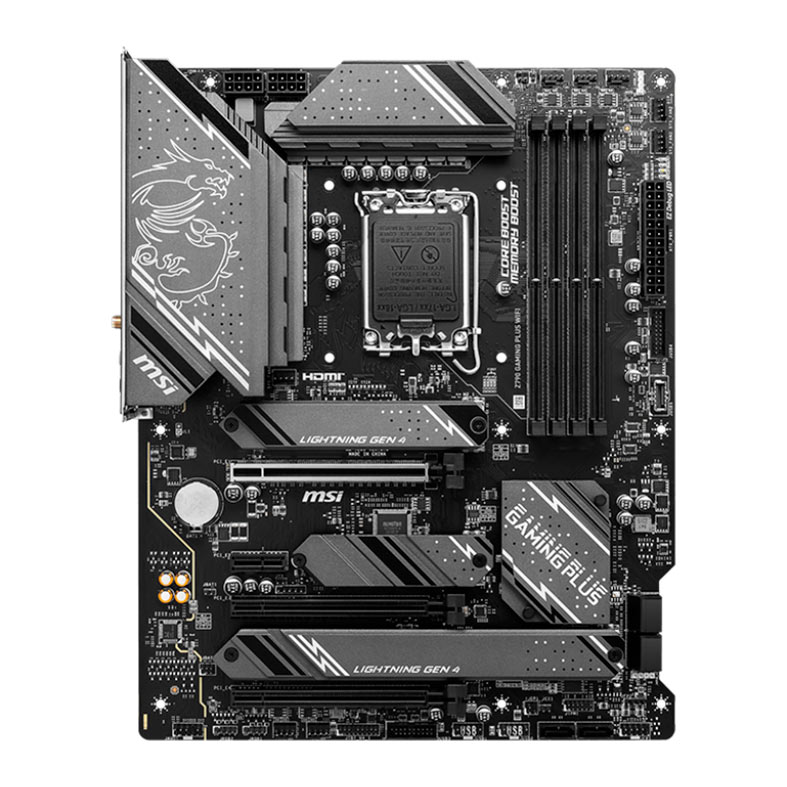 Placa Mae MSI Z790 Gaming Plus Wifi, DDR5, LGA 1700, ATX, Chipset Intel Z790, Z790-GAMING-PLUS-WIFI - imagem 1