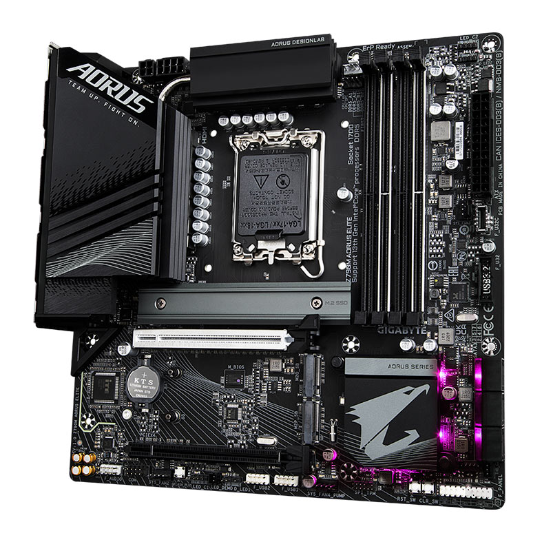 Placa Mae Gigabyte Z790M Aorus Elite, DDR5, Socket LGA 1700, M-ATX, Chipset Intel Z790, Z790M-AORUS-ELITE - miniatura 5