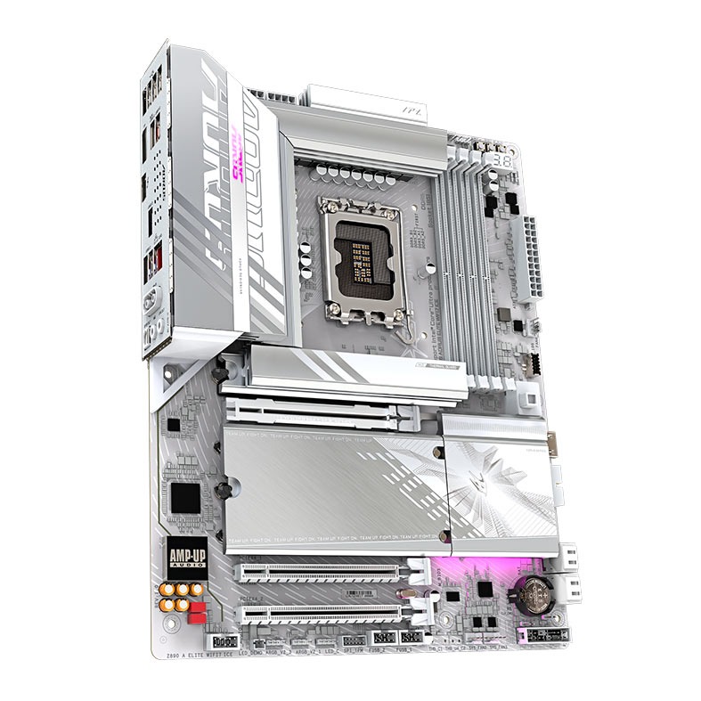 Placa Mae Gigabyte Z890 Aorus Elite WIFI 7 ICE, DDR5, LGA1851, ATX, Chipset Intel Z890, Z890-A-ELITE-WF7-ICE - miniatura 4