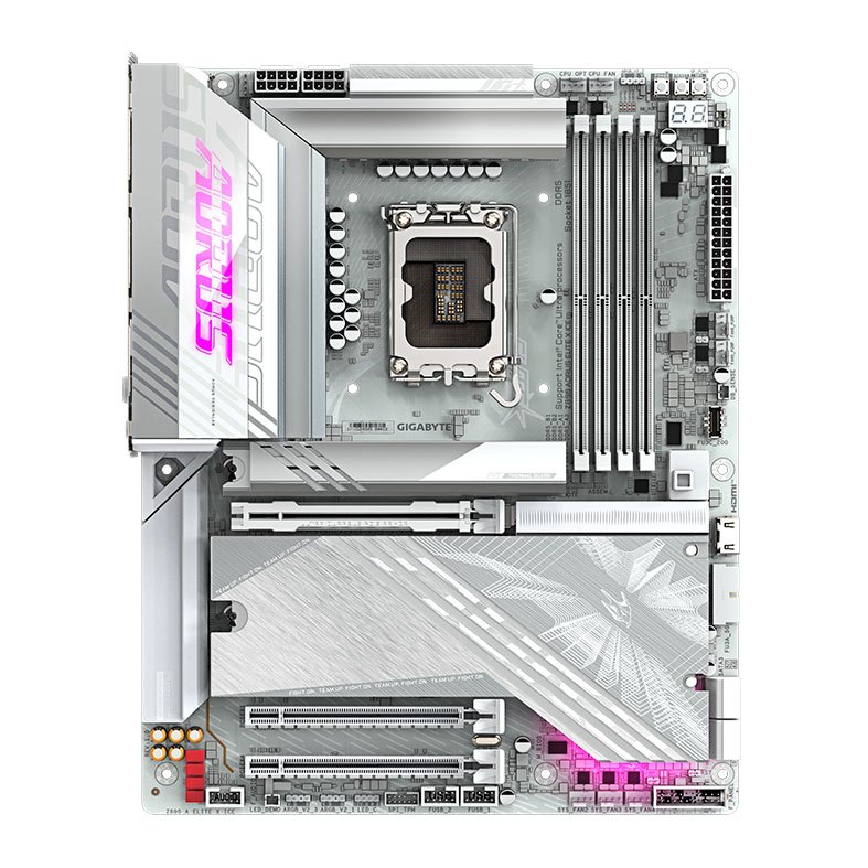 Placa Mae Gigabyte Z890 Aorus Elite X ICE, DDR5, LGA 1851, ATX, Chipset Intel Z890, Z890-A-ELITE-X-ICE - imagem 1