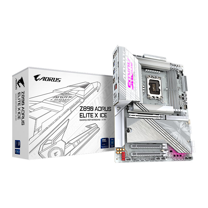 Placa Mae Gigabyte Z890 Aorus Elite X ICE, DDR5, LGA 1851, ATX, Chipset Intel Z890, Z890-A-ELITE-X-ICE - miniatura 3