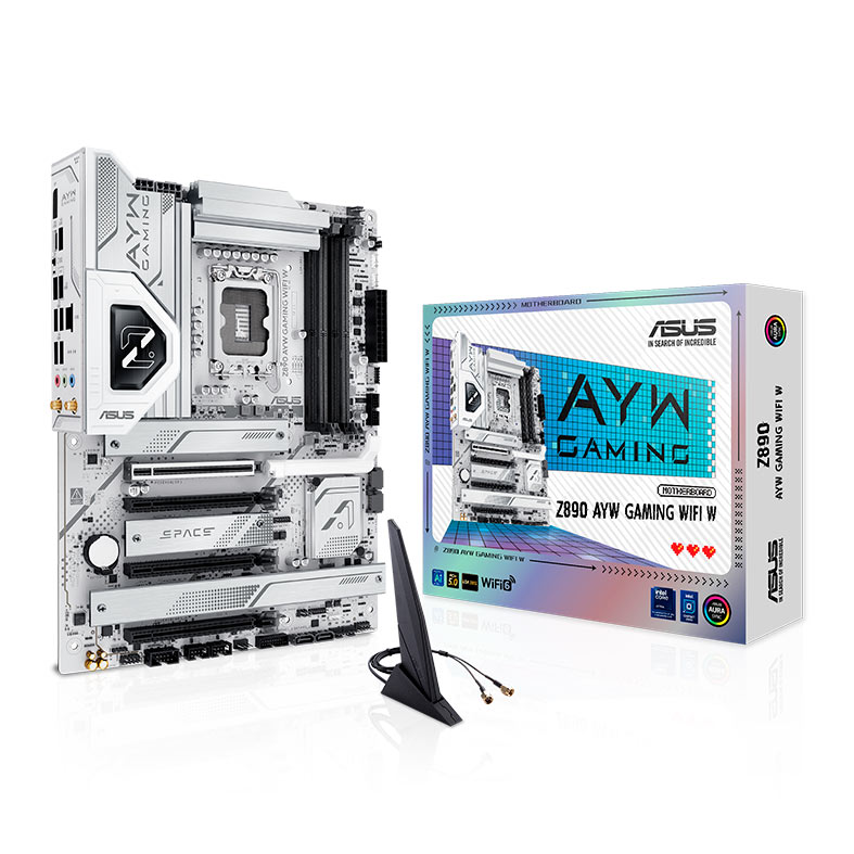 PRE VENDA - Placa Mae Asus Z890 AYW Gaming WiFi W, DDR5, LGA1851, ATX, Chipset Intel Z890, Z890-AYW-GAMING-WIFI-W - miniatura 3