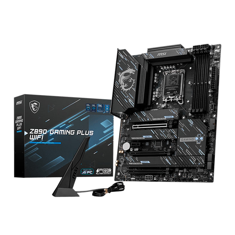Placa Mae MSI Z890 Gaming Plus WiFi, DDR5, LGA1851, ATX, Chipset Intel Z890, Z890-GAMING-PLUS-WIFI - miniatura 3
