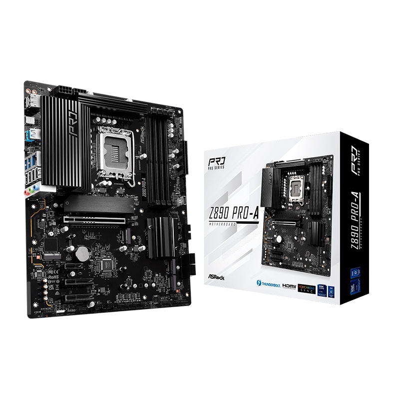 Placa Mae AsRock Z890 Pro-A, DDR5, LGA1851, ATX, Chipset Intel Z890, Z890-PRO-A - miniatura 3