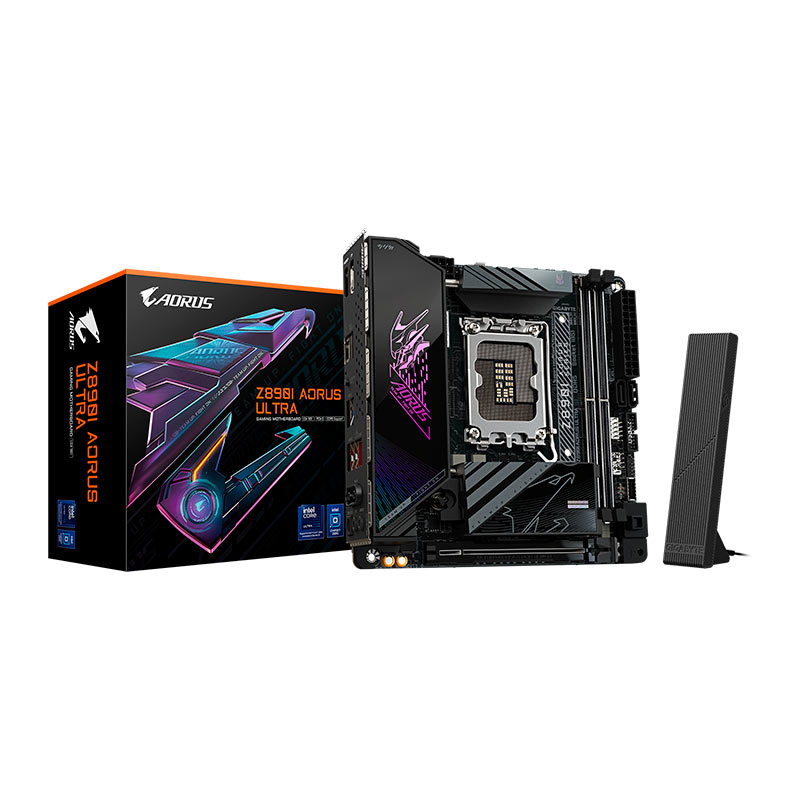 Placa Mae Gigabyte Z890I Aorus Ultra, DDR5, LGA1851, Mini-ITX, Chipset Intel Z890, Z890I-AORUS-ULTRA - miniatura 3