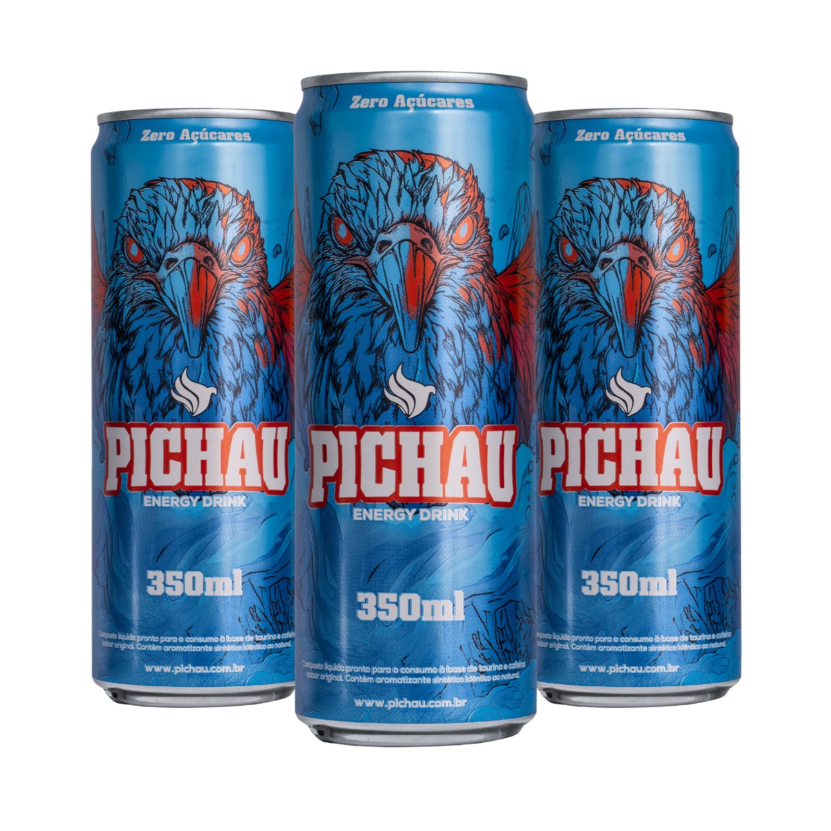 Combo Energético Pichau, 3 Sabores, Original + Tropical + Zero, 350ml, Com 9 unidades - miniatura 5