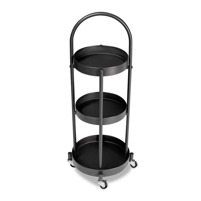 Carrinho Organizador Multiuso Zinnia Allure Curve ZO4, Preto, ZNC-ALLC-BL01 - miniatura 4
