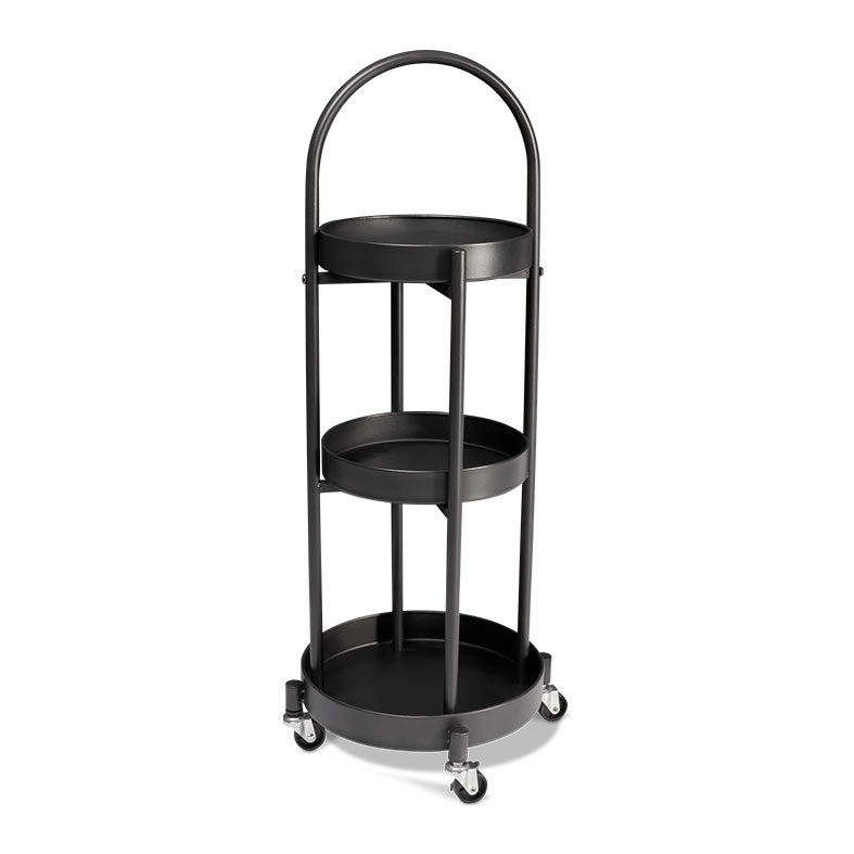 Carrinho Organizador Multiuso Zinnia Allure Curve ZO4, Preto, ZNC-ALLC-BL01 - miniatura 5