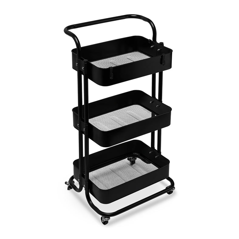 Carrinho Organizador Zinnia Allure ZO1, Preto, ZNC-ALLR-BK01 - miniatura 4