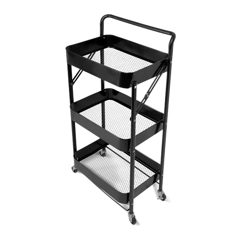 Carrinho Organizador Multiuso Zinnia Allure Retratil ZO7, Preto, ZNC-ALLR-BK03 - miniatura 3