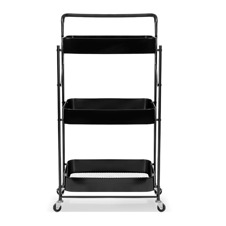 Carrinho Organizador Multiuso Zinnia Allure Retratil ZO7, Preto, ZNC-ALLR-BK03 - miniatura 4