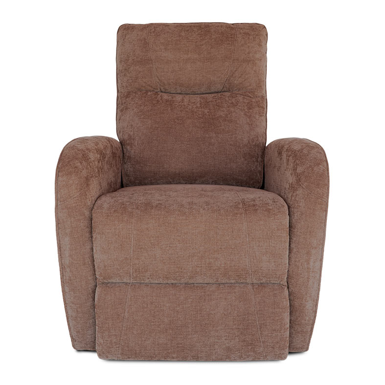 Poltrona Eletrica Reclinavel Zinnia Ambar, Tecido Algodao Chenille, Caramelo Claro, ZNC-AMB-CA01 - miniatura 4