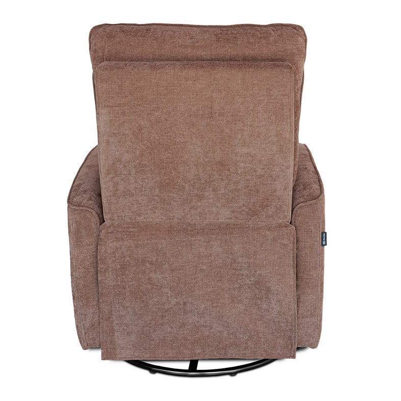 Poltrona Eletrica Reclinavel Zinnia Ambar, Tecido Algodao Chenille, Caramelo Claro, ZNC-AMB-CA01 - miniatura 7