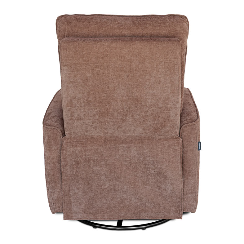 Poltrona Manual Reclinavel Zinnia Ambar, Tecido Algodao Chenille, Caramelo Claro, ZNC-AMB-CA02 - miniatura 7