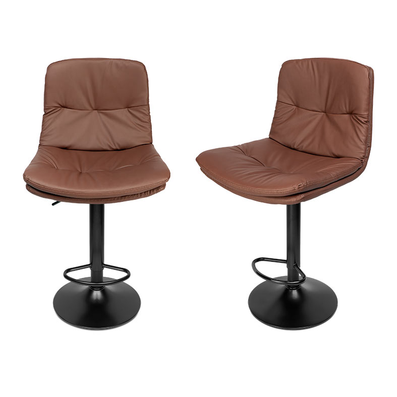 Kit Banquetas Zinnia Baltimore Comfort ZB5, 2 Unidades, Marrom, ZNC-BTMC-BW01