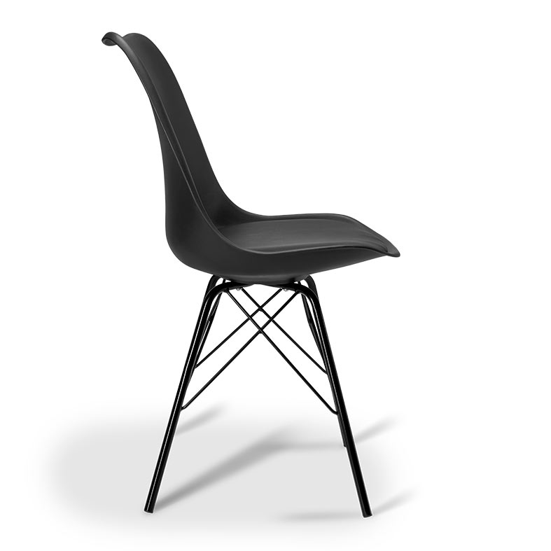 Kit Cadeira Zinnia Eames ZC3 4 unidades, Preto, ZNC-EMS-BK02 - miniatura 5
