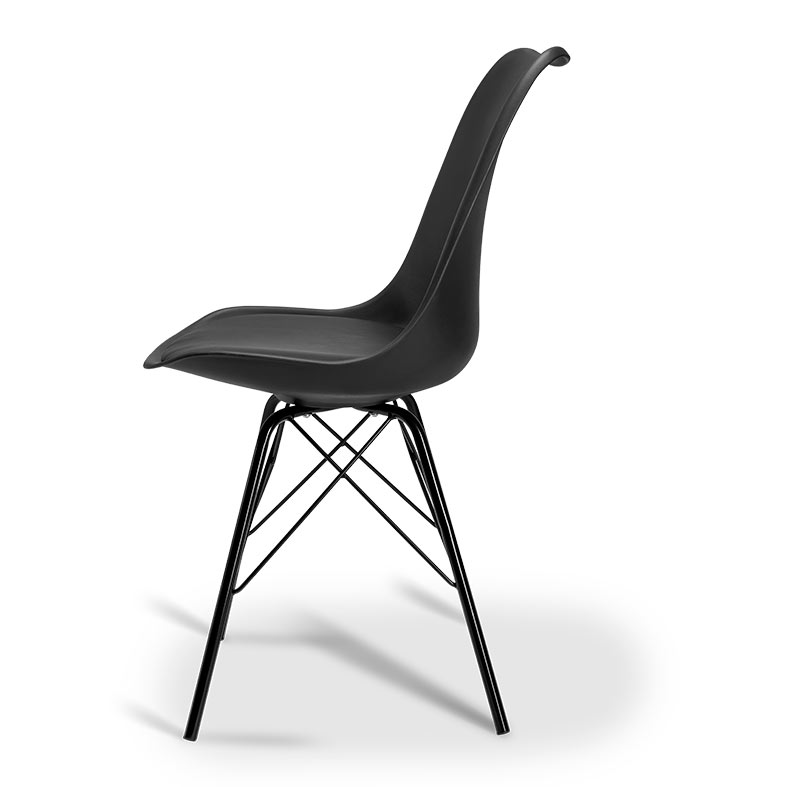 Kit Cadeira Zinnia Eames ZC3 4 unidades, Preto, ZNC-EMS-BK02 - miniatura 6