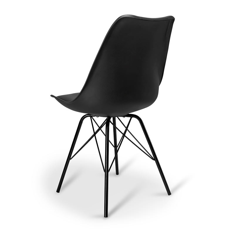 Kit Cadeira Zinnia Eames ZC3 4 unidades, Preto, ZNC-EMS-BK02 - miniatura 7
