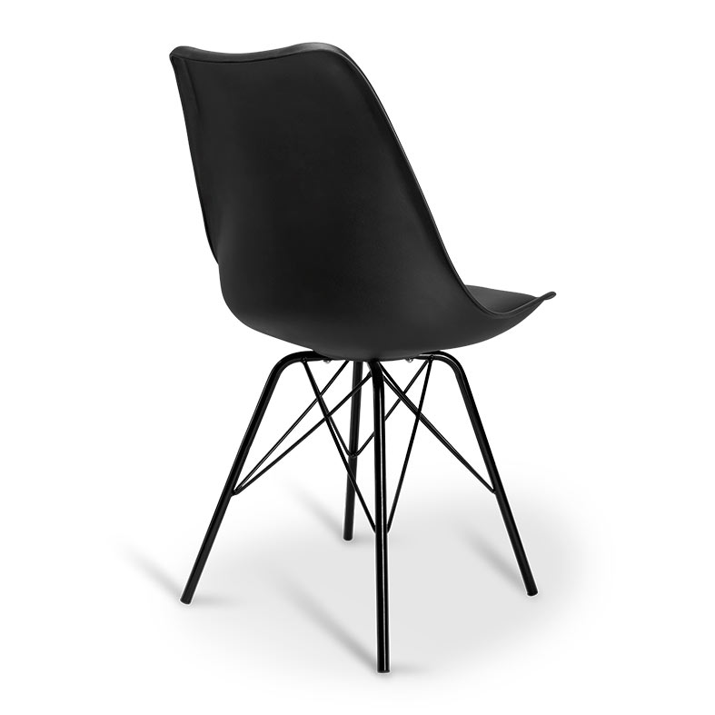 Kit Cadeira Zinnia Eames ZC3 4 unidades, Preto, ZNC-EMS-BK02 - miniatura 8