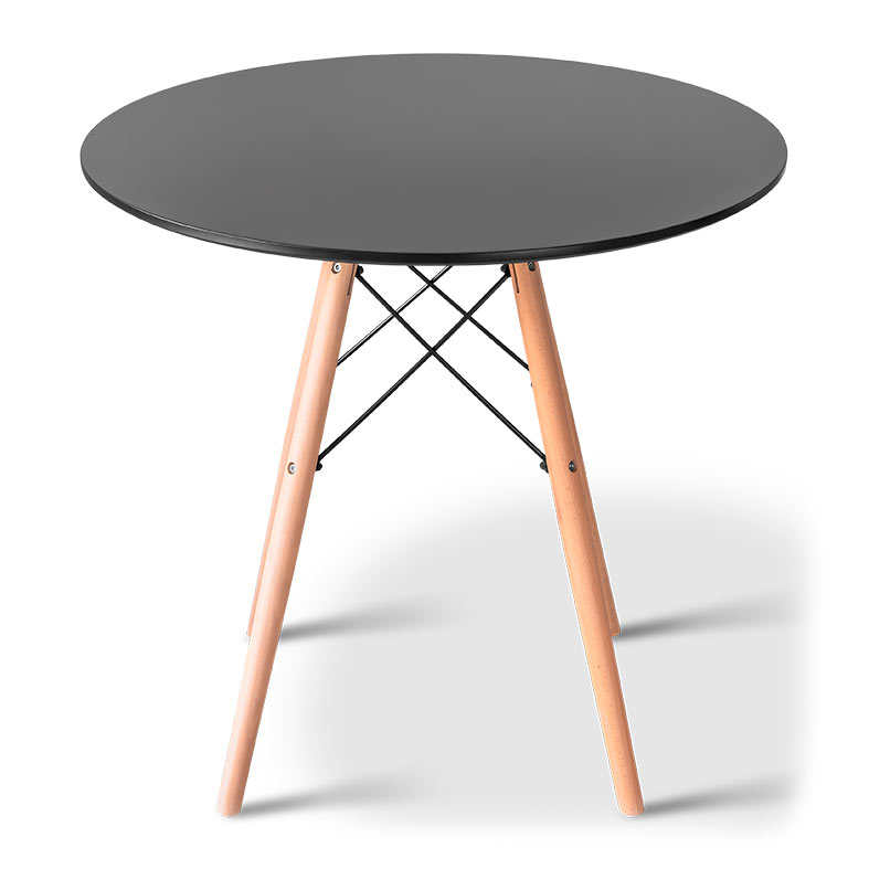 Mesa de Jantar Zinnia Eiffel ZM3, 80cm, Preto, ZNC-MEFL-BK02 - miniatura 4