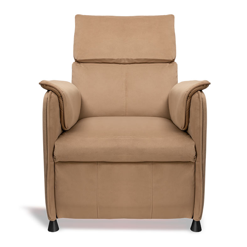 Poltrona Eletrica Reclinavel Zinnia Sicilia, Tecido Suede Anti-Arranhao, Bege, ZNC-SCL-MR01 - miniatura 4